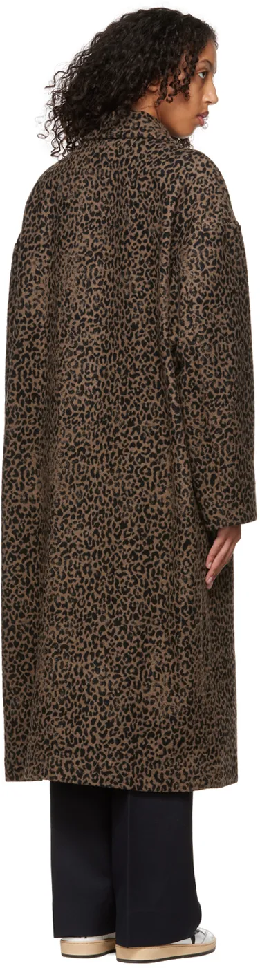 Golden Goose Deluxe Brand Leopard Jacquard Coat