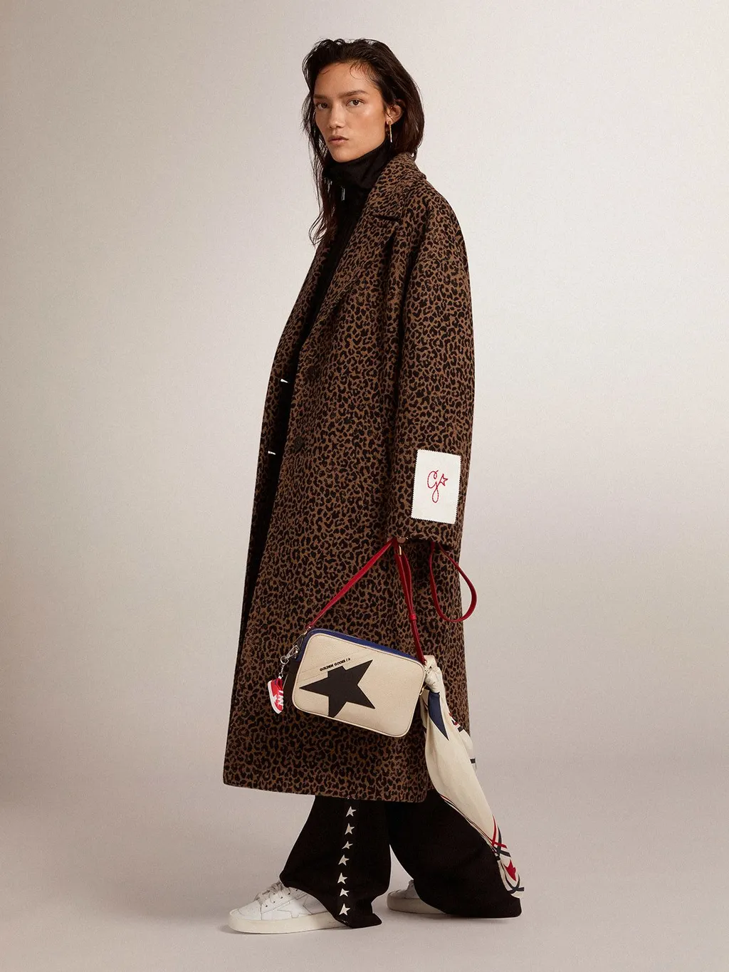 Golden Goose Deluxe Brand Leopard Jacquard Coat