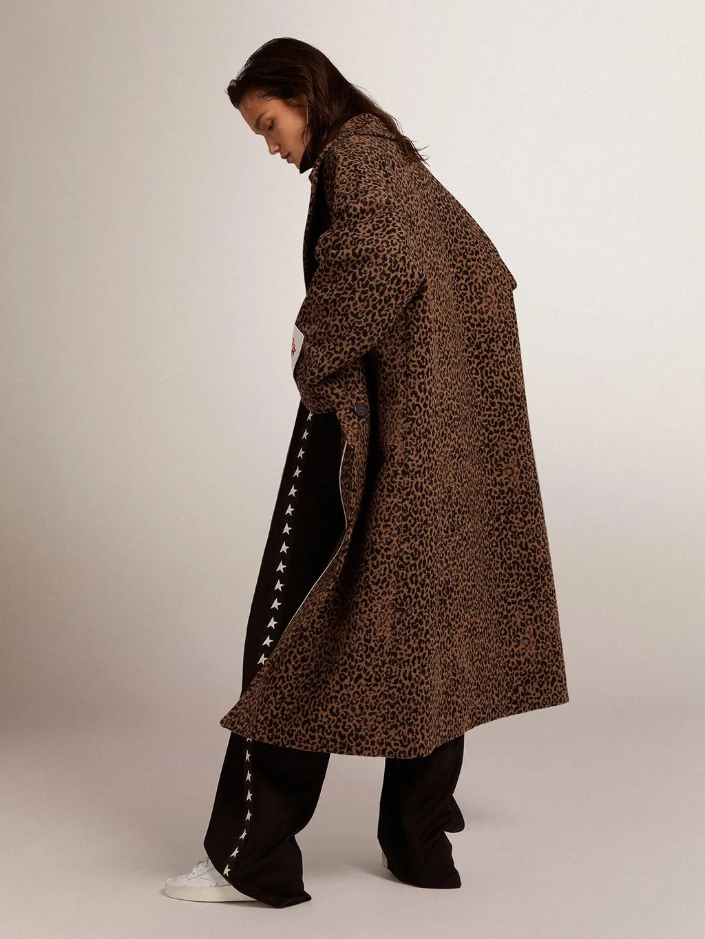 Golden Goose Deluxe Brand Leopard Jacquard Coat
