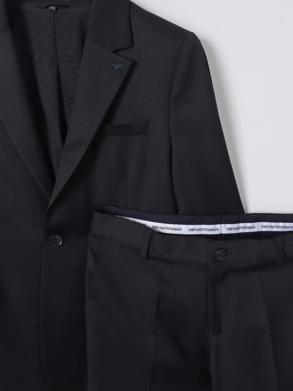 Emporio Armani Kids Single Breasted Two-Piece Suit
