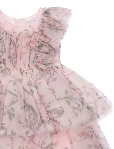 Monnalisa Floral Printed Ruffled Dress