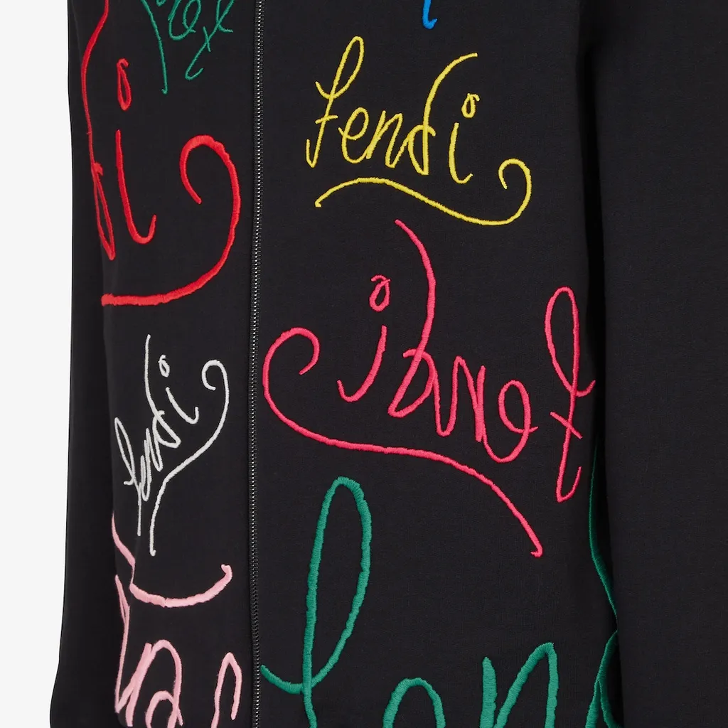 X Noel Fielding Logo-Embroidered Zipped Hoodie