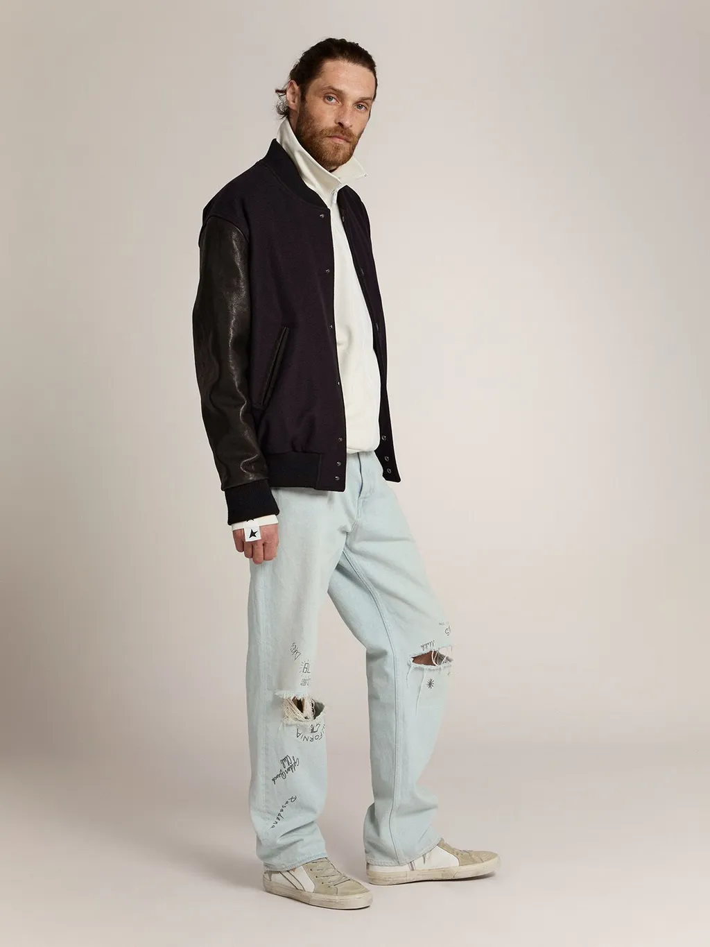 Golden Goose Deluxe Brand Panelled Bomber Jacket