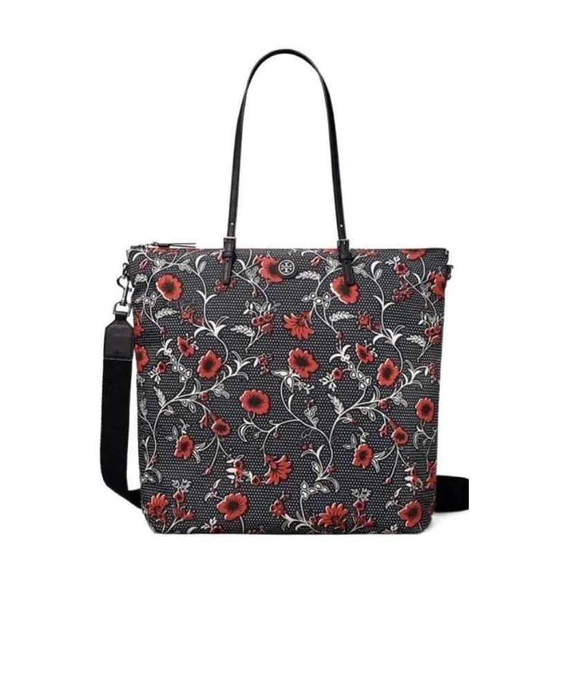 Retro Block Print Tote Bag