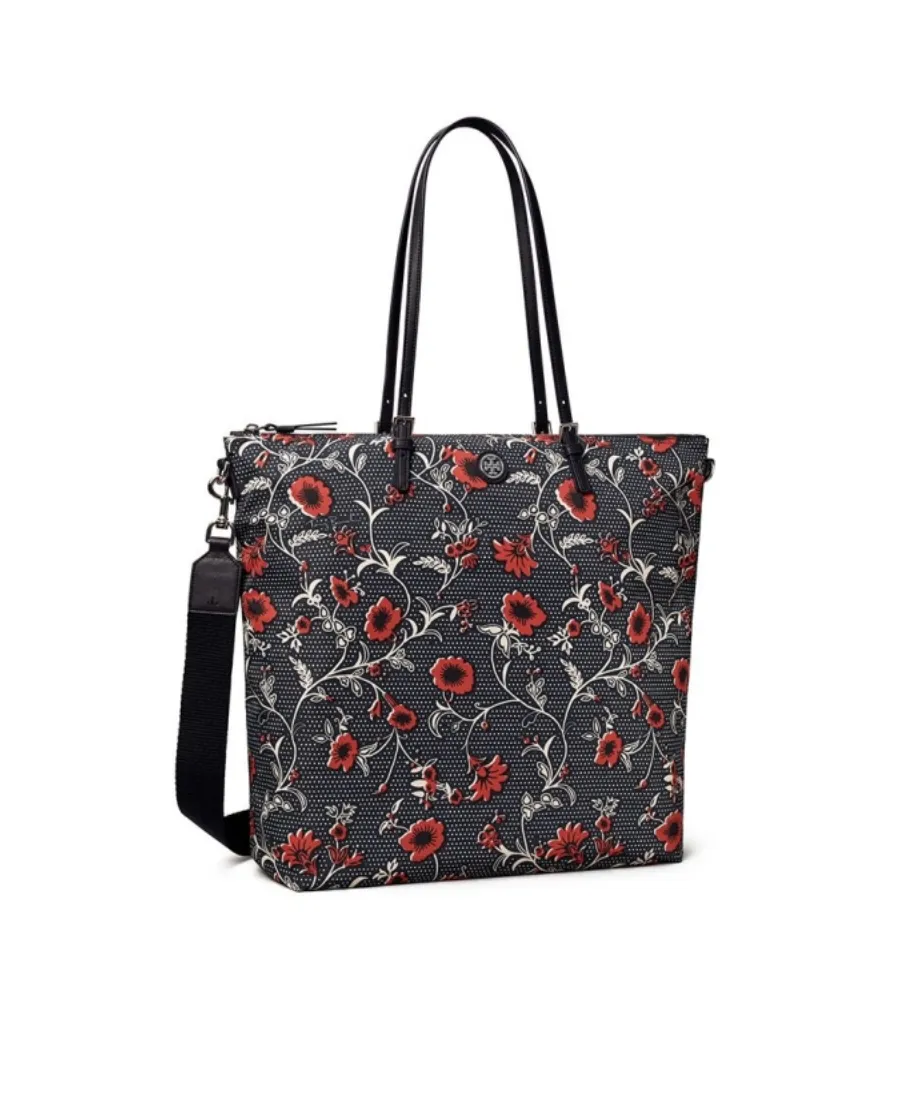 Retro Block Print Tote Bag