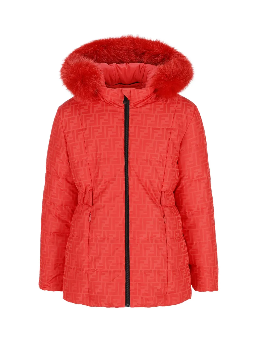 Fendi Kids Ff Motif Hooded Padded Jacket