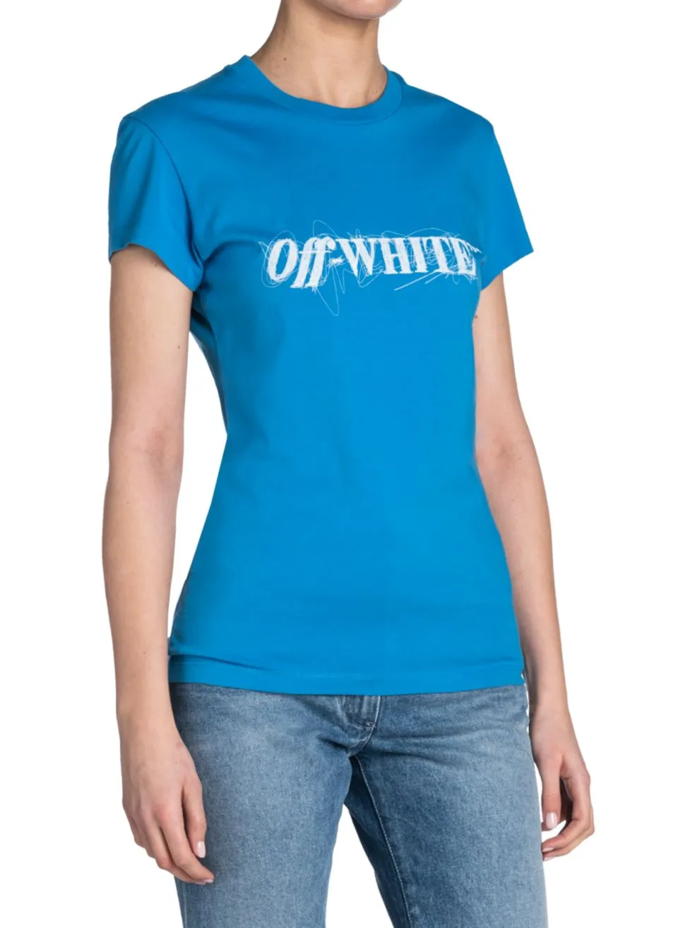 Off-White Crewneck Logo Detailed T-Shirt