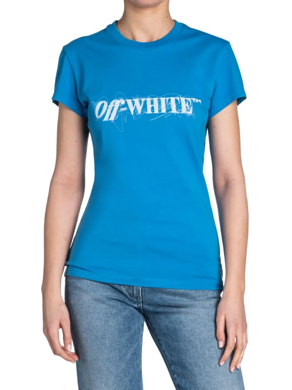 Off-White Crewneck Logo Detailed T-Shirt