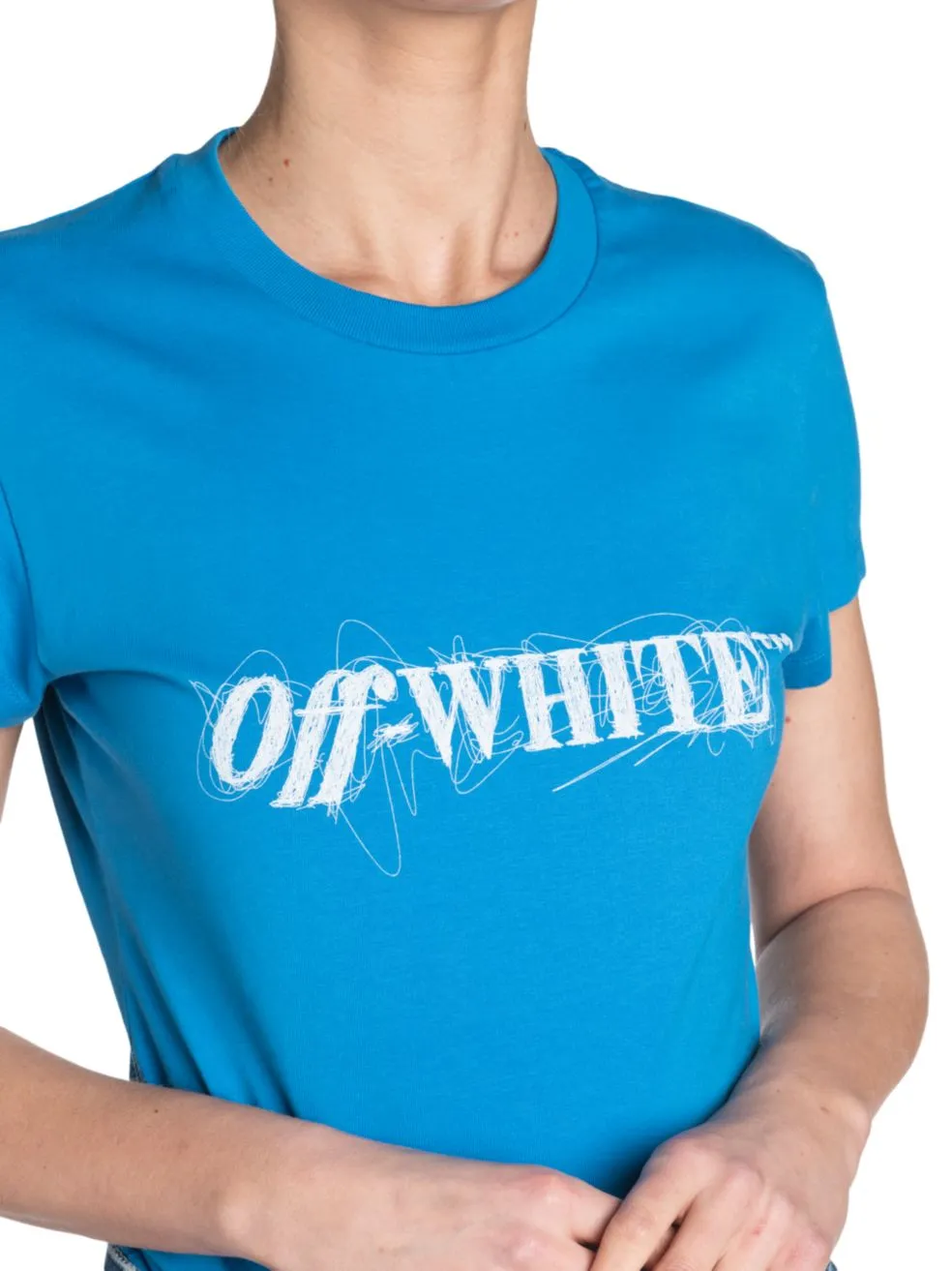 Off-White Crewneck Logo Detailed T-Shirt
