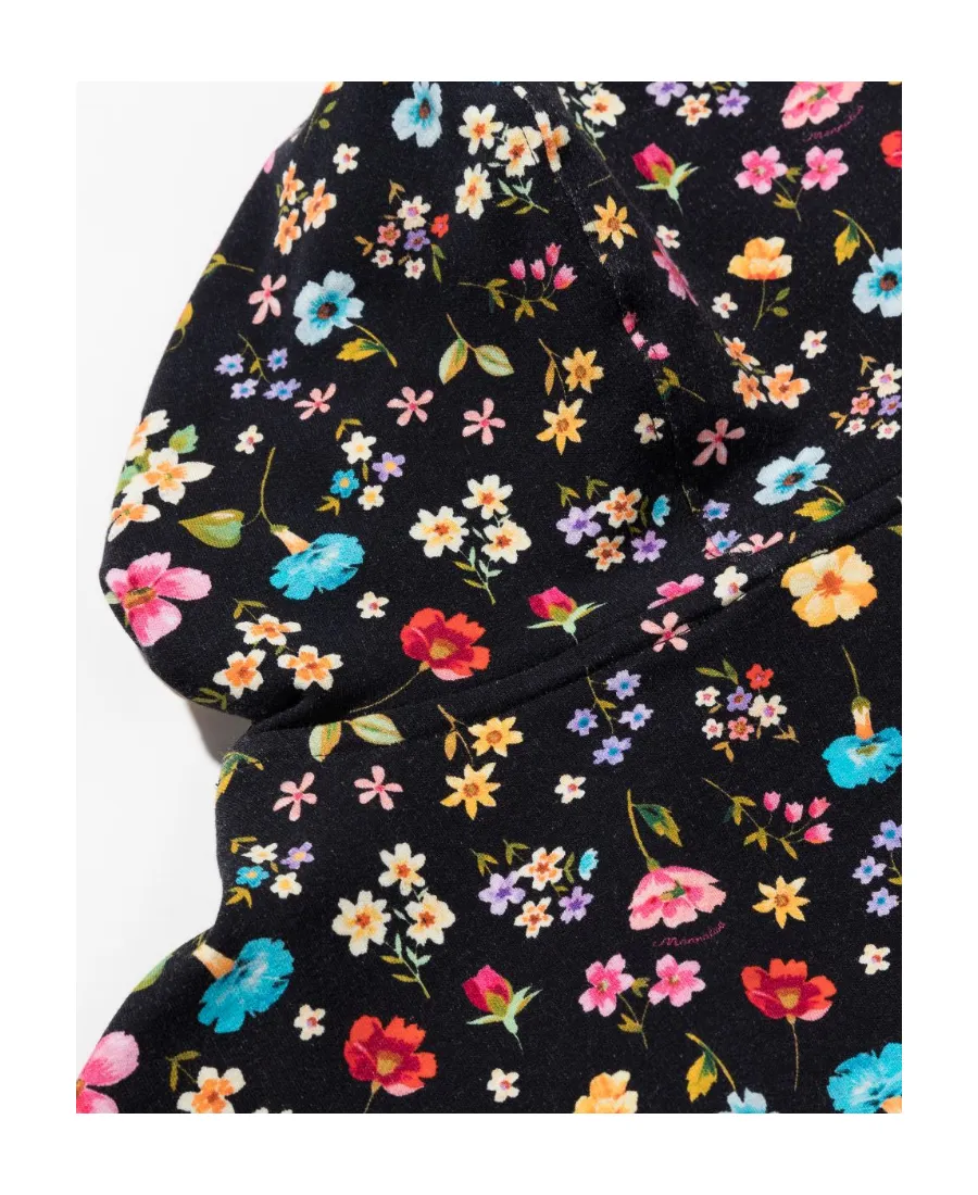 Bubbles Floral Print Hoodie
