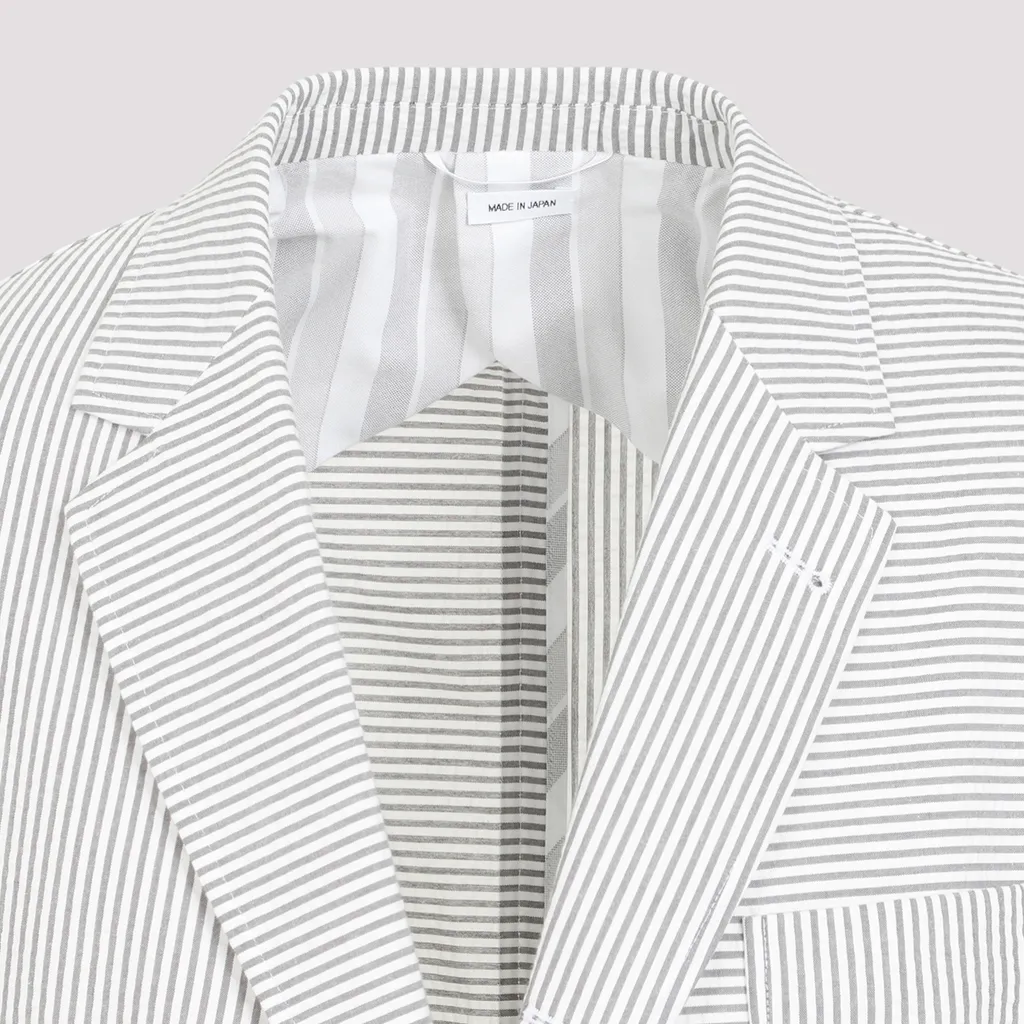 Thom Browne Single-Breasted Striped Tailored Blazer