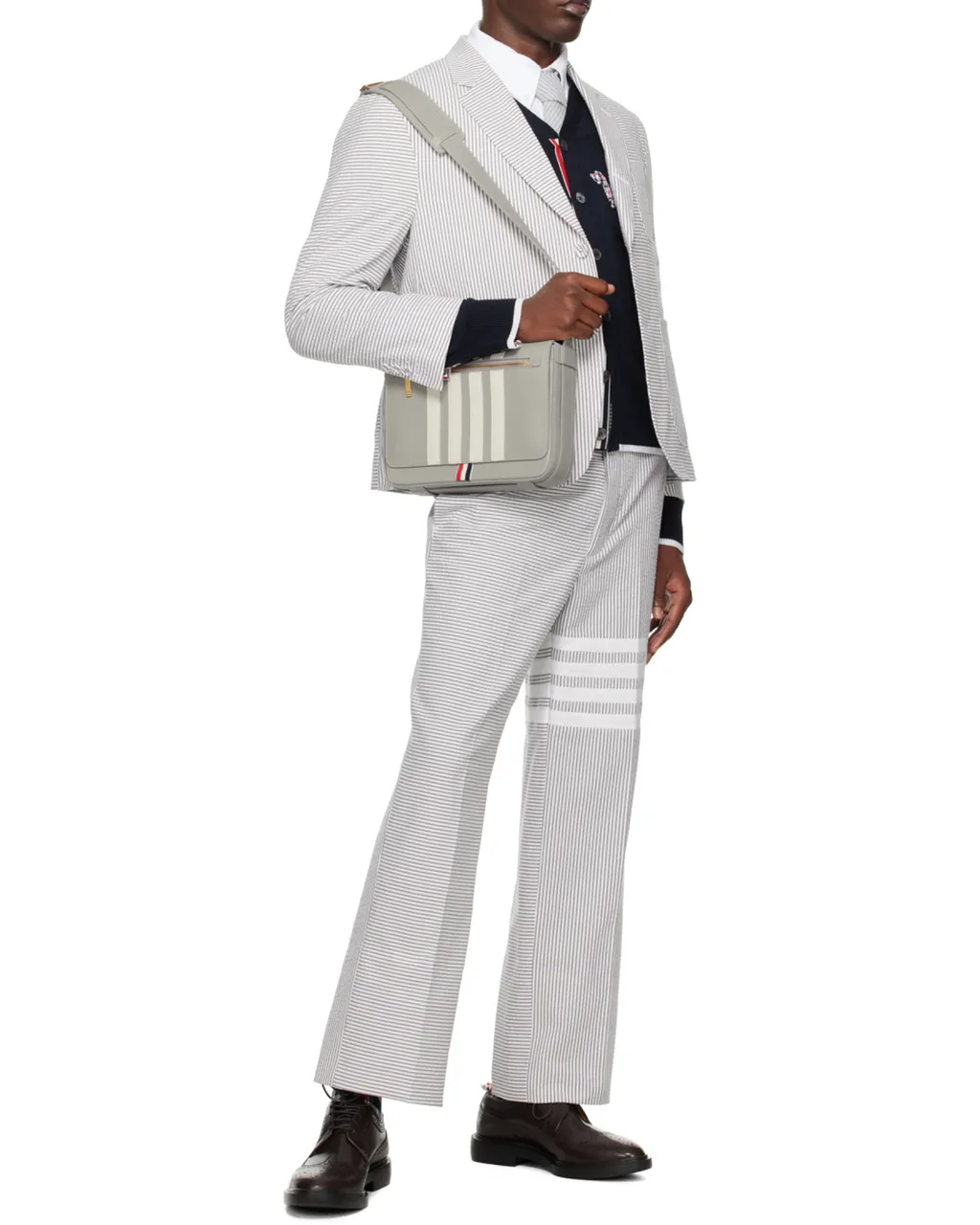 Thom Browne Single-Breasted Striped Tailored Blazer