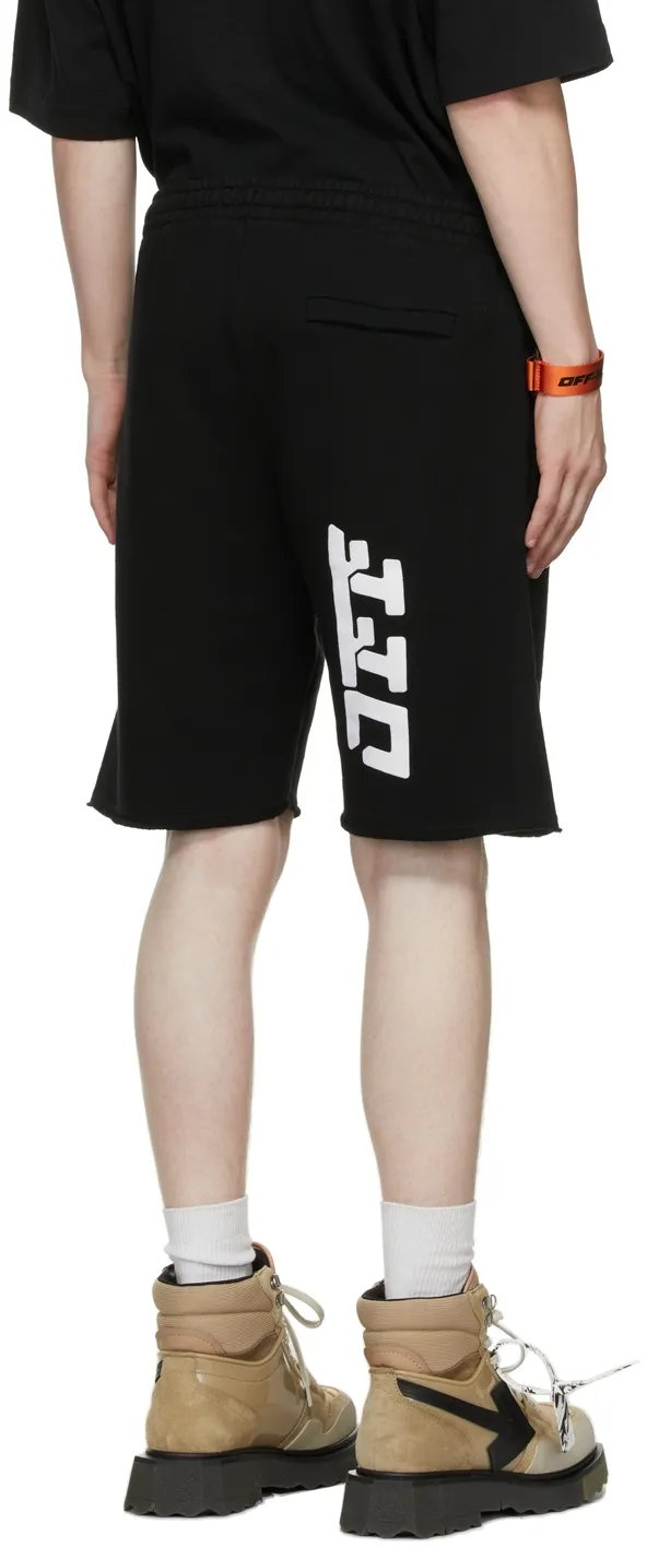 90's Logo Print Track Shorts