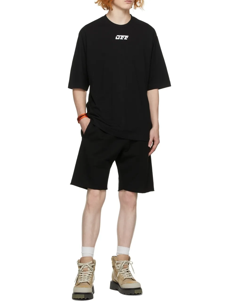 90's Logo Print Track Shorts