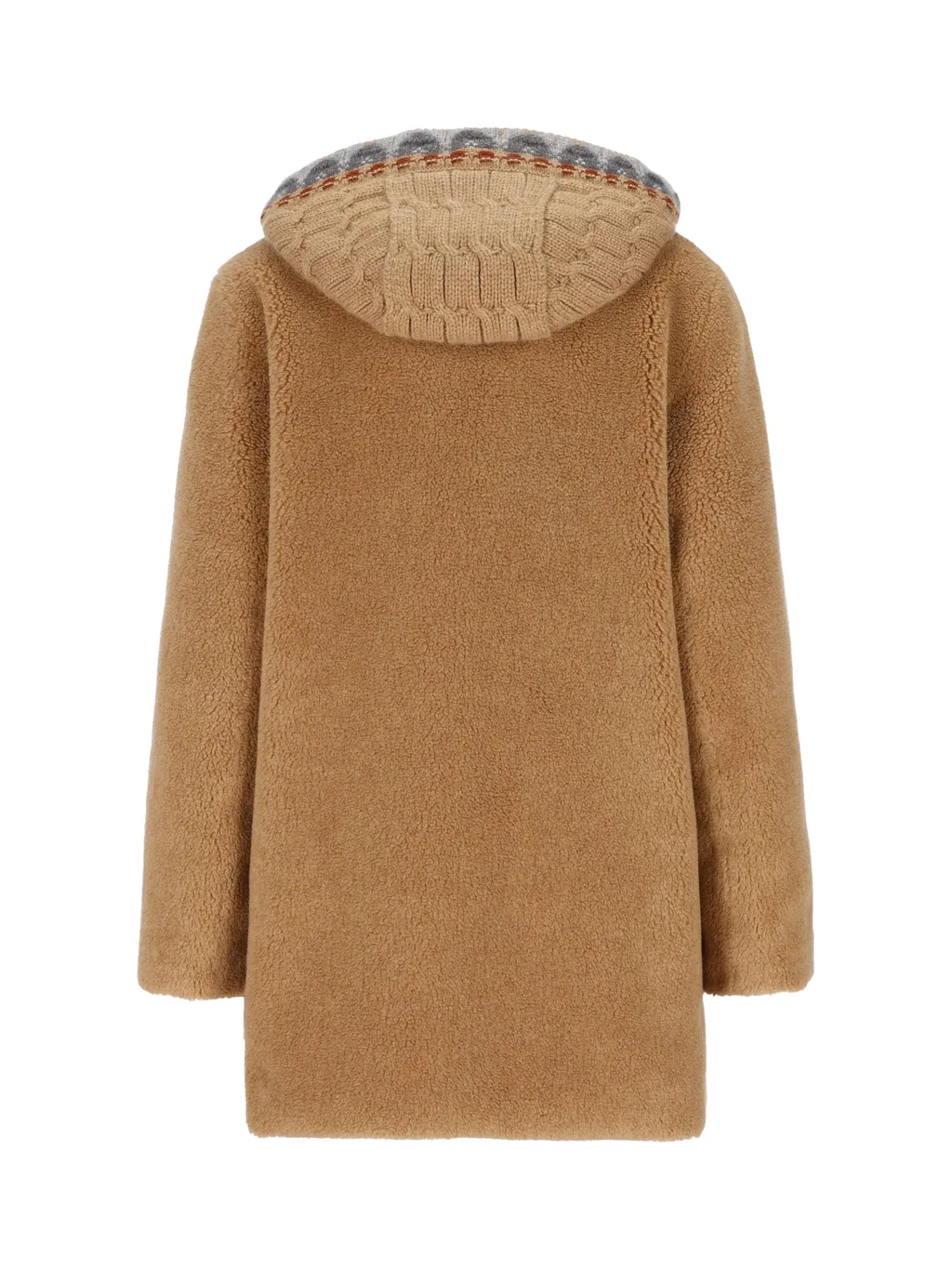 Long-Sleeved Hooded Coat