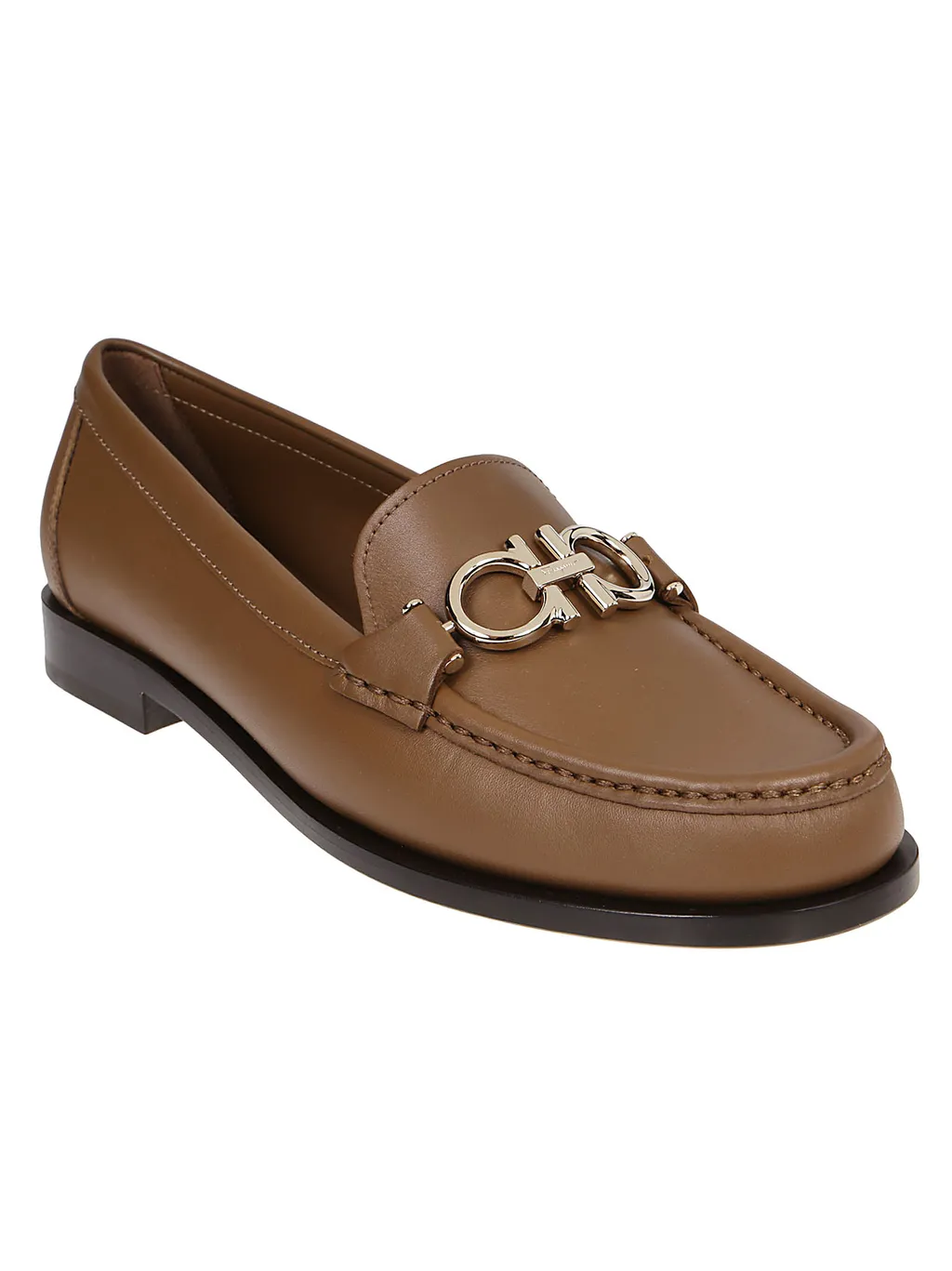 Horseshoe Buckle Decorative Flat Shoes