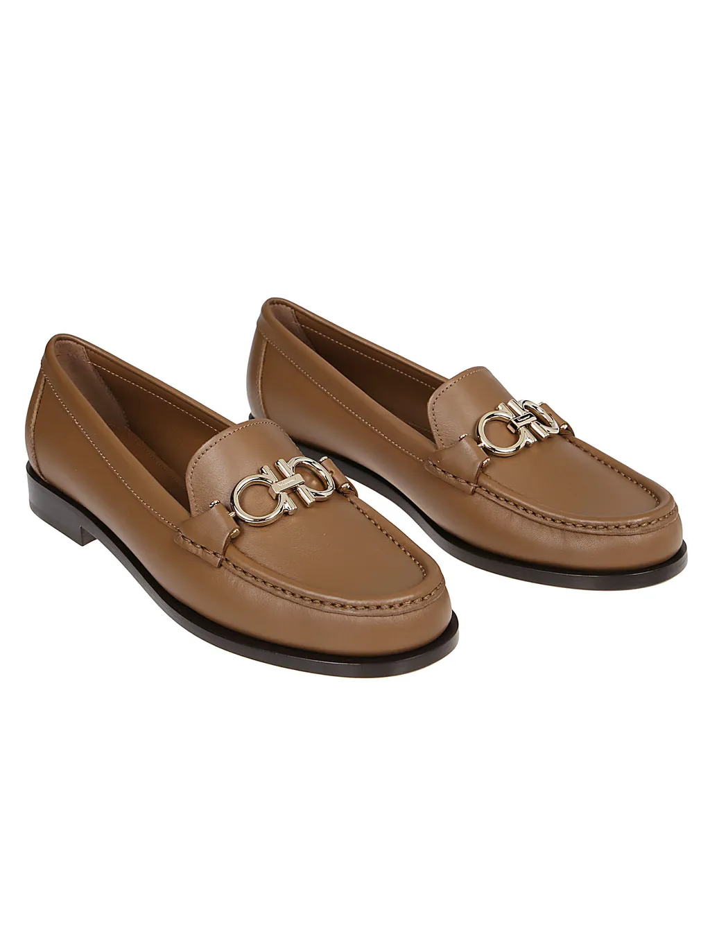 Horseshoe Buckle Decorative Flat Shoes