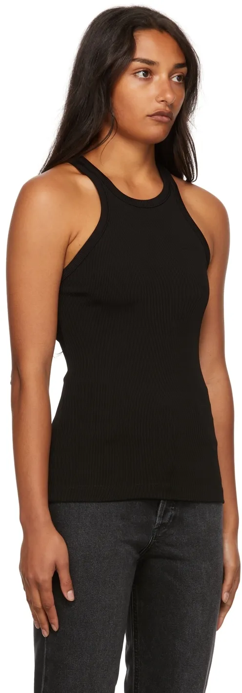 Black Round-Neck Vest
