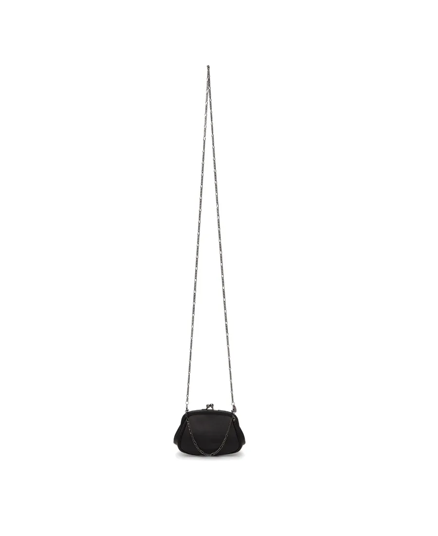 Clasp Leather Shoulder Bag