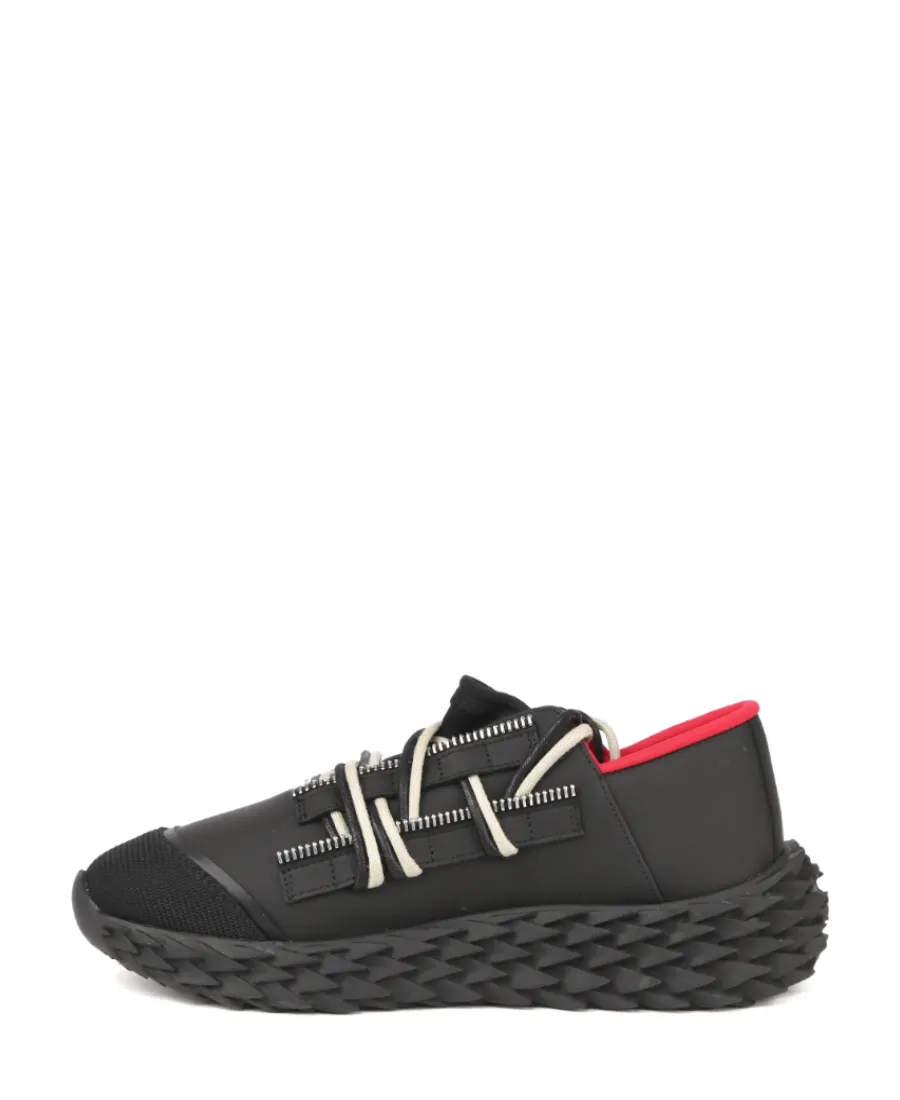 Black Lace-Up Sneakers
