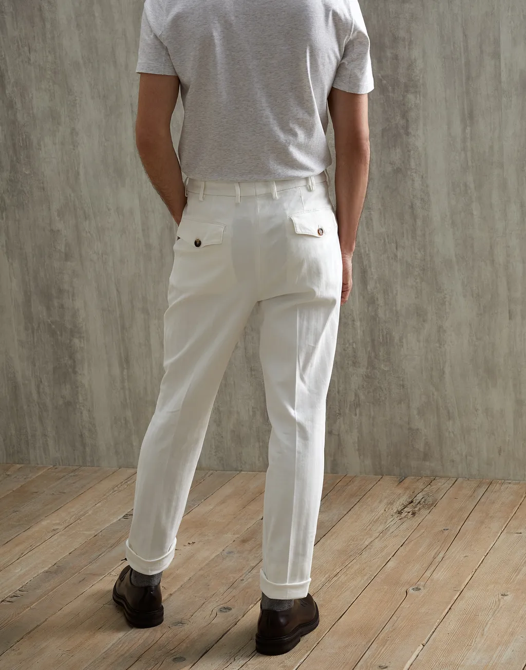 Straight-Leg Tailored Trousers