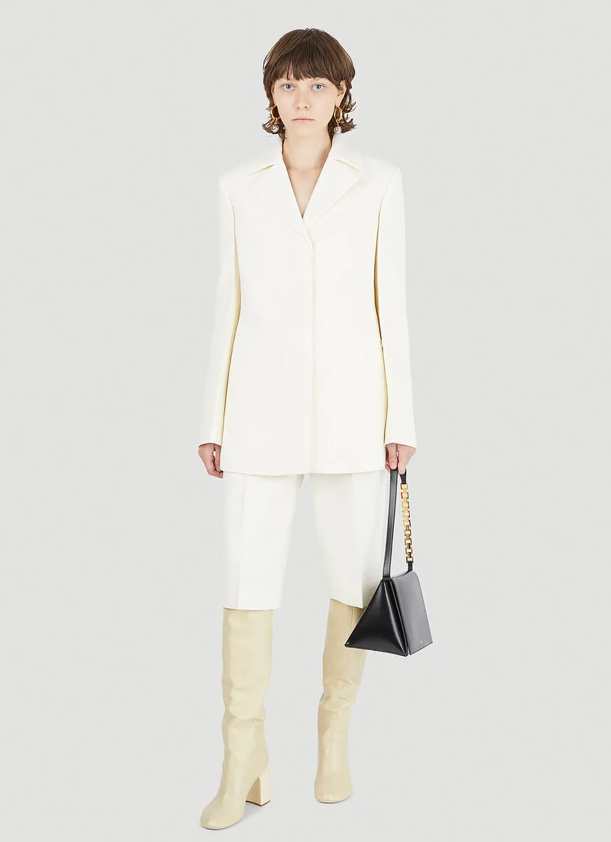 Jil Sander Padded Shoulder Tailored Blazer