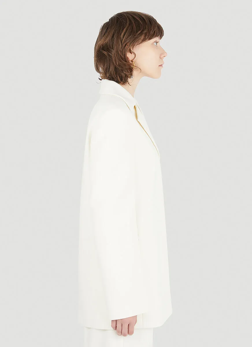 Jil Sander Padded Shoulder Tailored Blazer