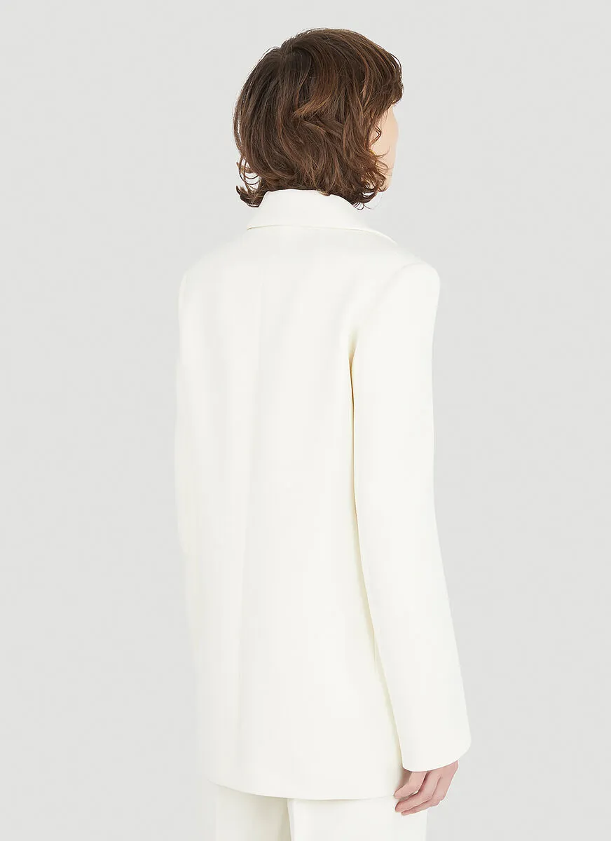 Jil Sander Padded Shoulder Tailored Blazer