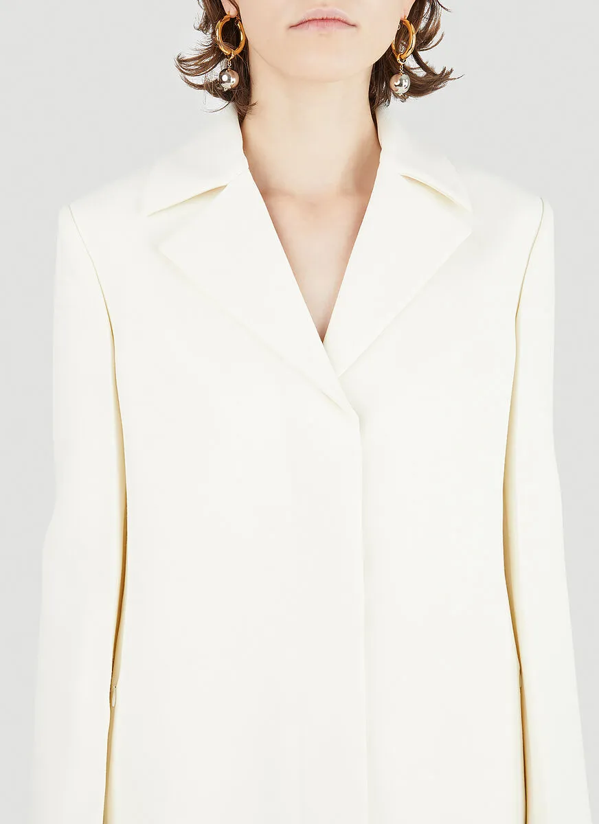 Jil Sander Padded Shoulder Tailored Blazer