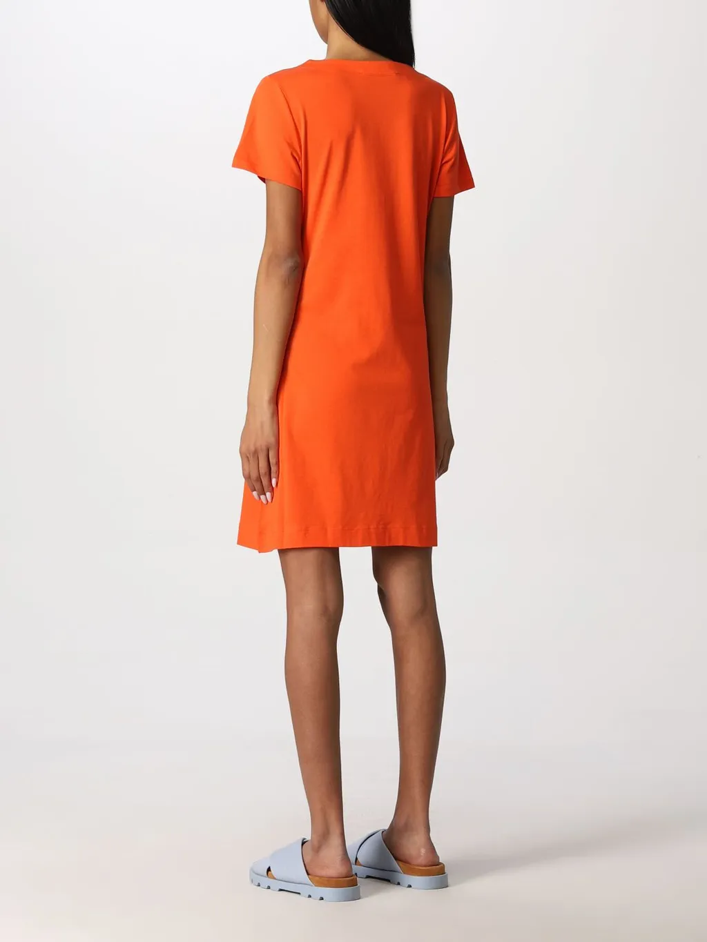 Printed Pattern Short-Sleeved Slim Dress