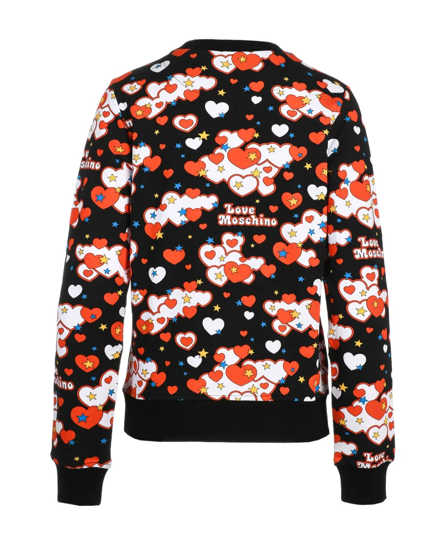 Printed Long-Sleeved Hoodie