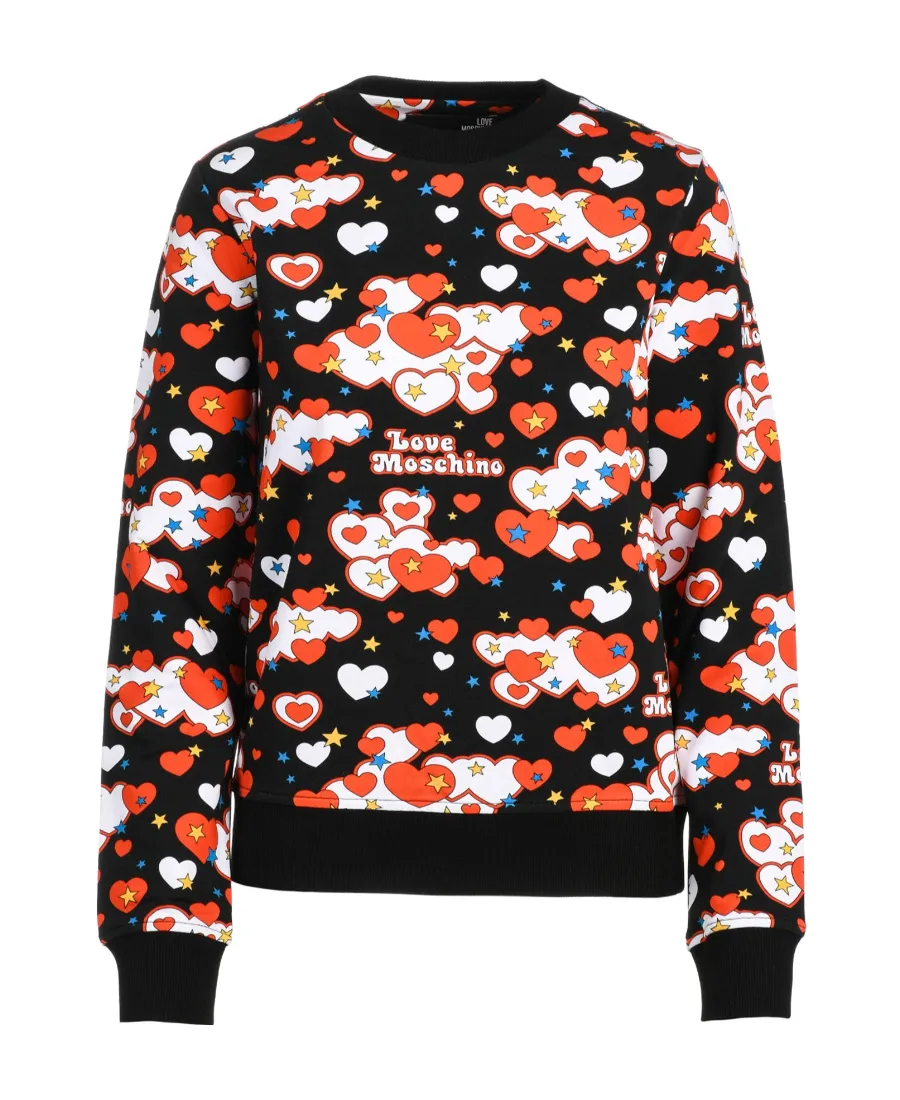 Printed Long-Sleeved Hoodie