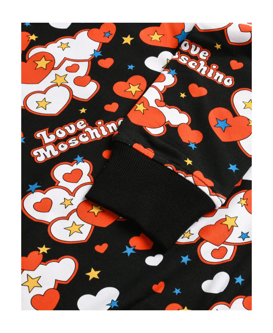 Printed Long-Sleeved Hoodie