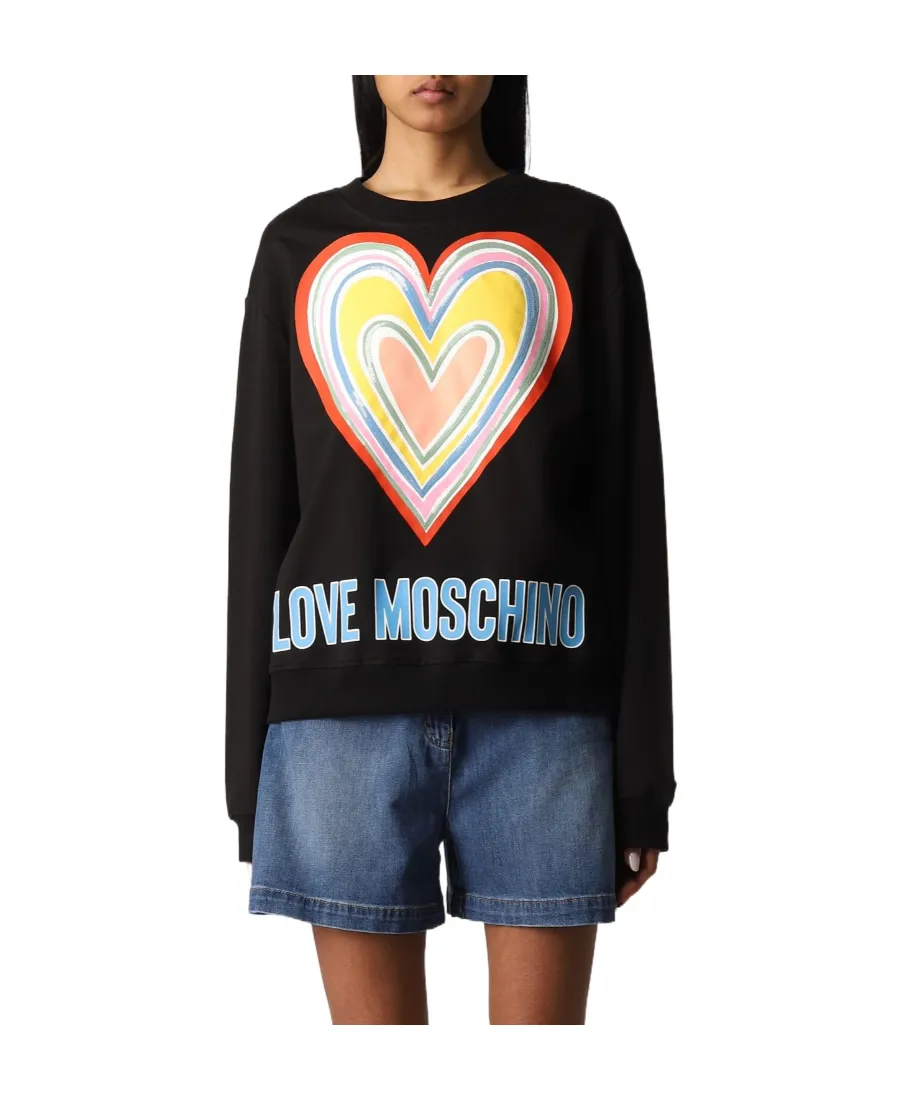 Heart-Logo Print Sweatshirt