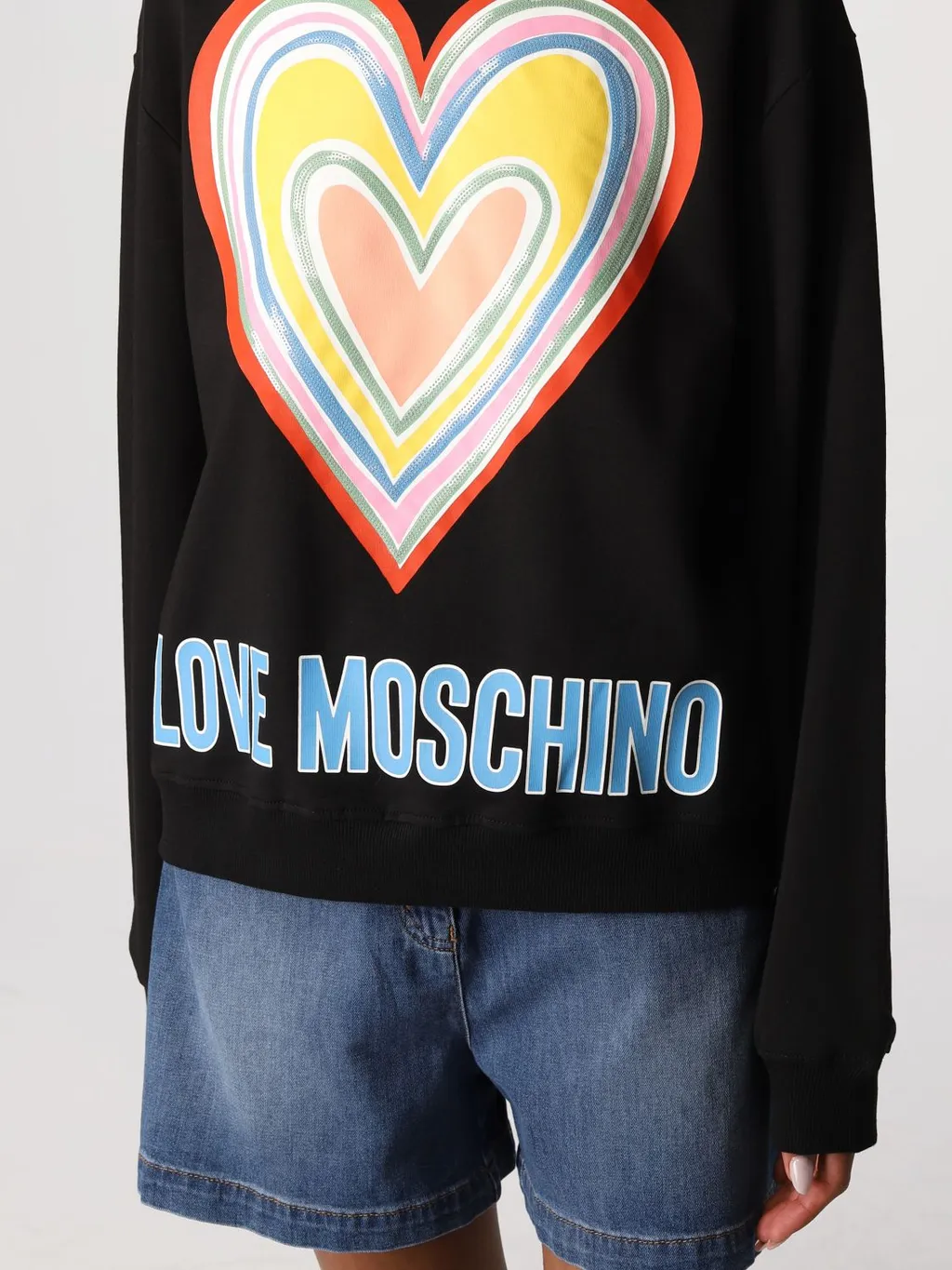 Heart-Logo Print Sweatshirt