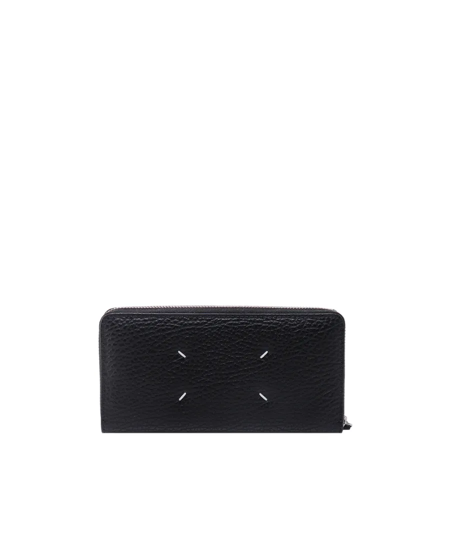 Maison Margiela Four-Stitch Zip-Around Wallet