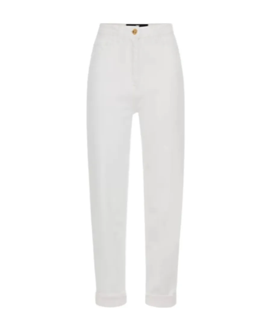Elisabetta Franchi High-Waist Straight Leg Trousers