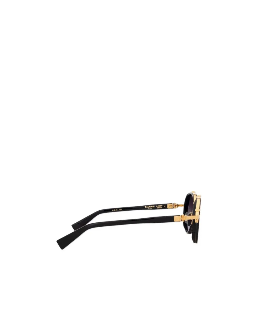 Round-Frame Tinted Sunglasses