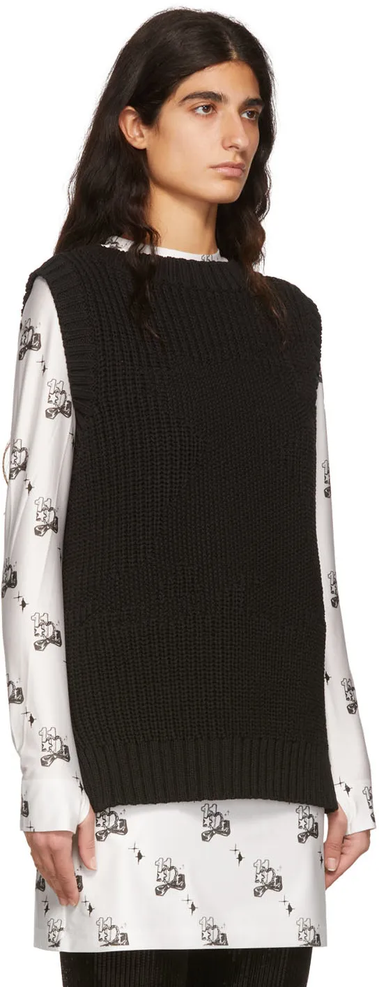 Cotton Ribbed Knitted Vest