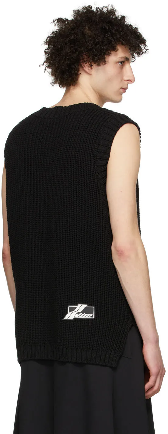 Cotton Ribbed Knitted Vest