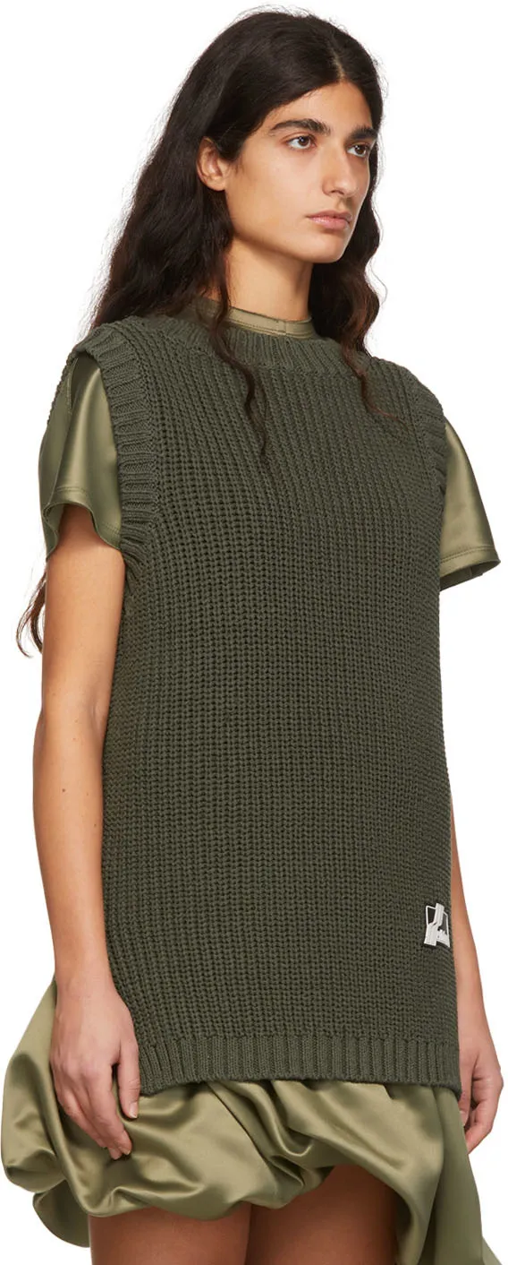 Cotton Rib Knitted Vest
