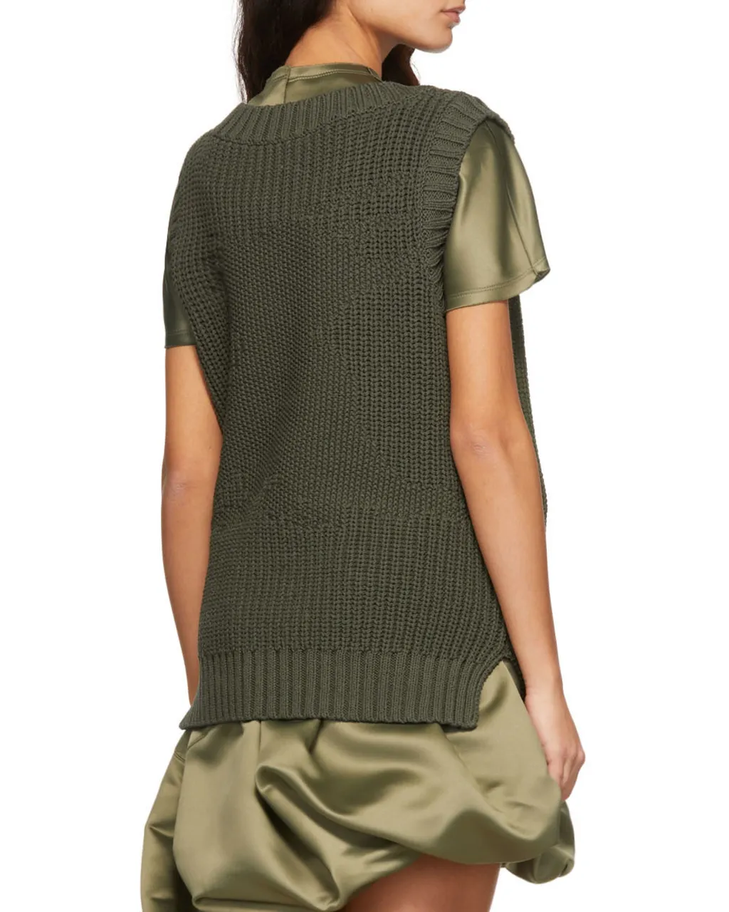 Cotton Rib Knitted Vest