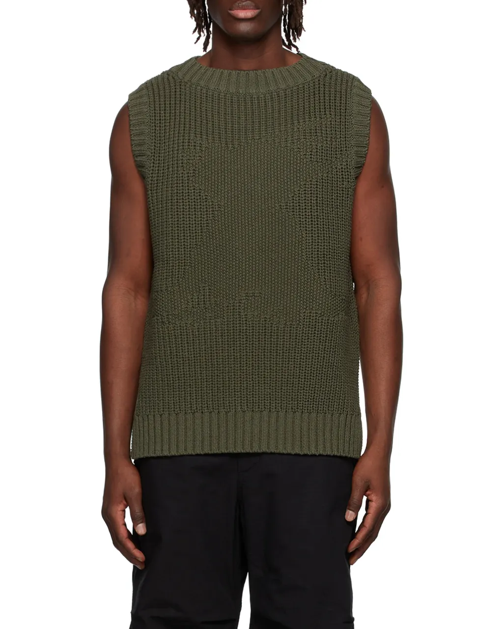 Cotton Rib Knitted Vest