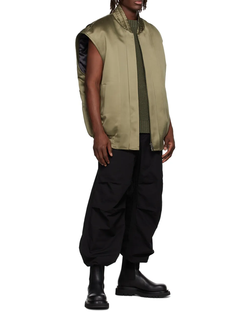 Cotton Rib Knitted Vest