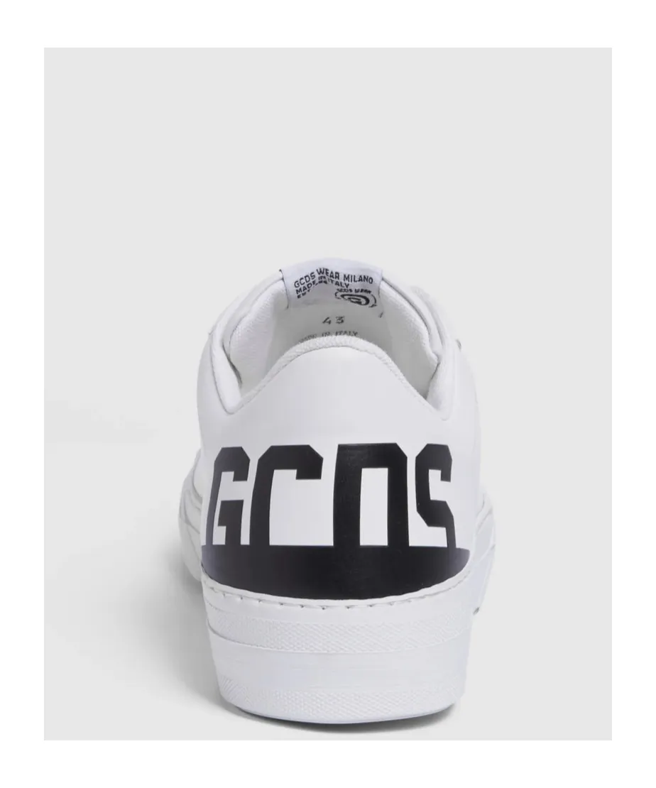 Logo-Print Leather Sneakers