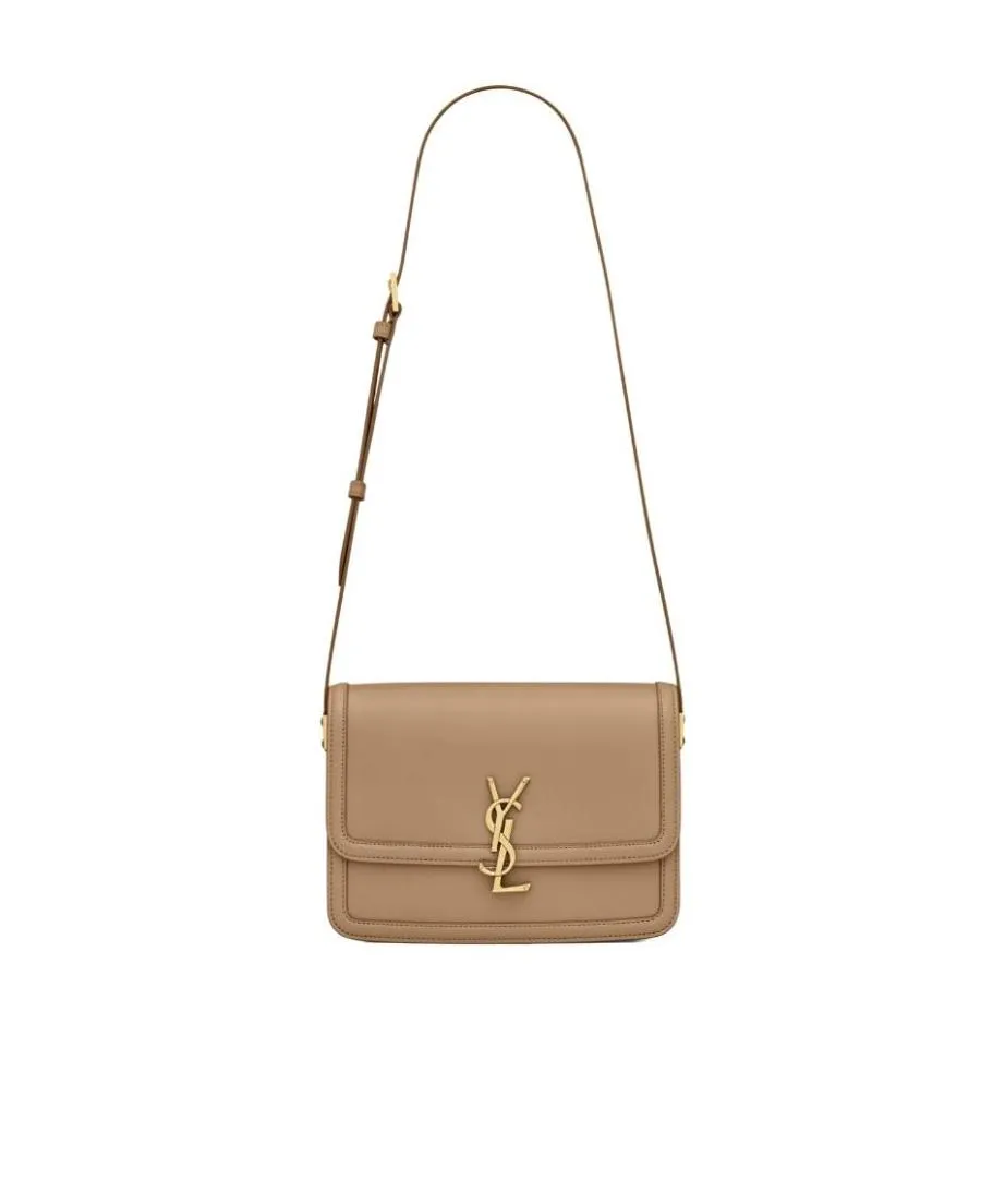 Saint Laurent Logo Plaque Medium Shoulder Bag
