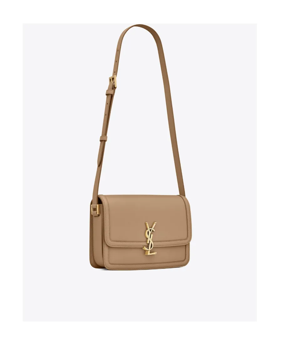 Saint Laurent Logo Plaque Medium Shoulder Bag