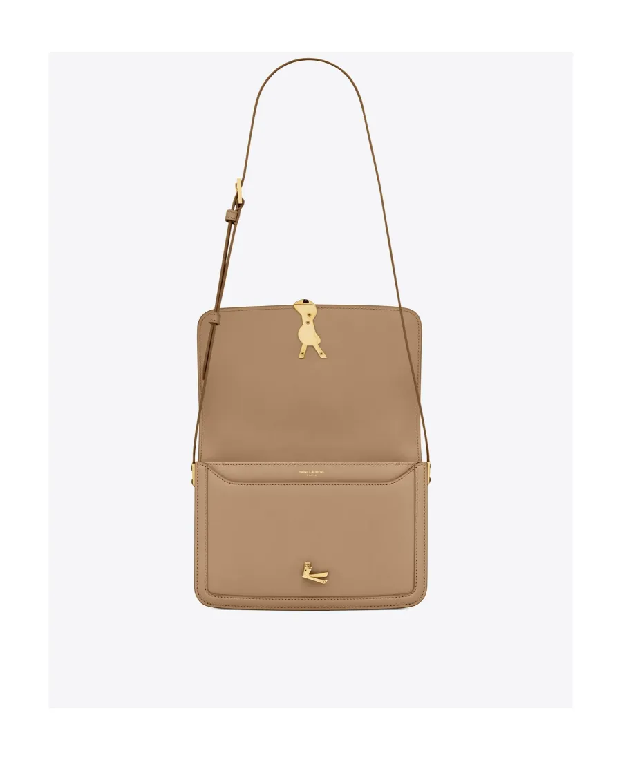 Saint Laurent Logo Plaque Medium Shoulder Bag