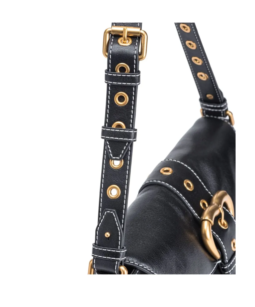 Pinko Jolene Heart Buckled Shoulder Bag