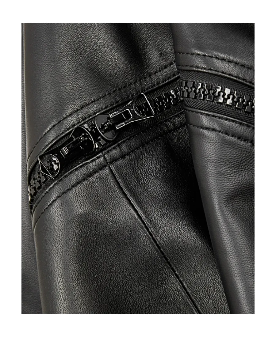 Logo Leather Jacket